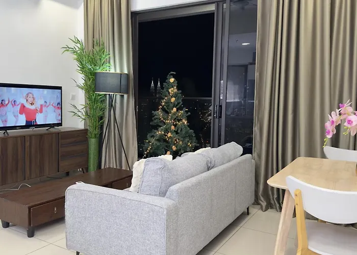 Klcc Sky View 1Br Luxury Suites With Balcony Trion Kl