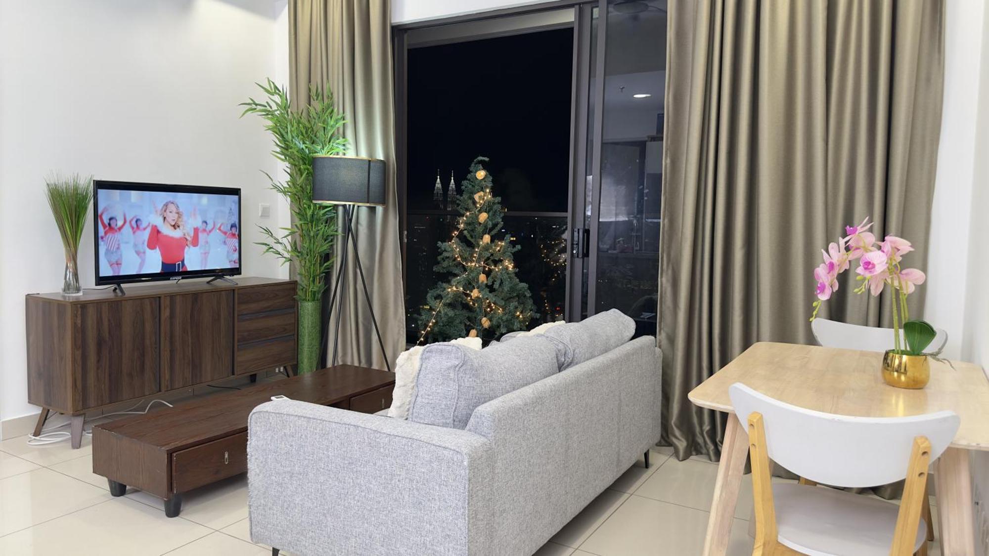 Apartment Klcc Sky View 1br Luxury With Balcony Trion Kl *